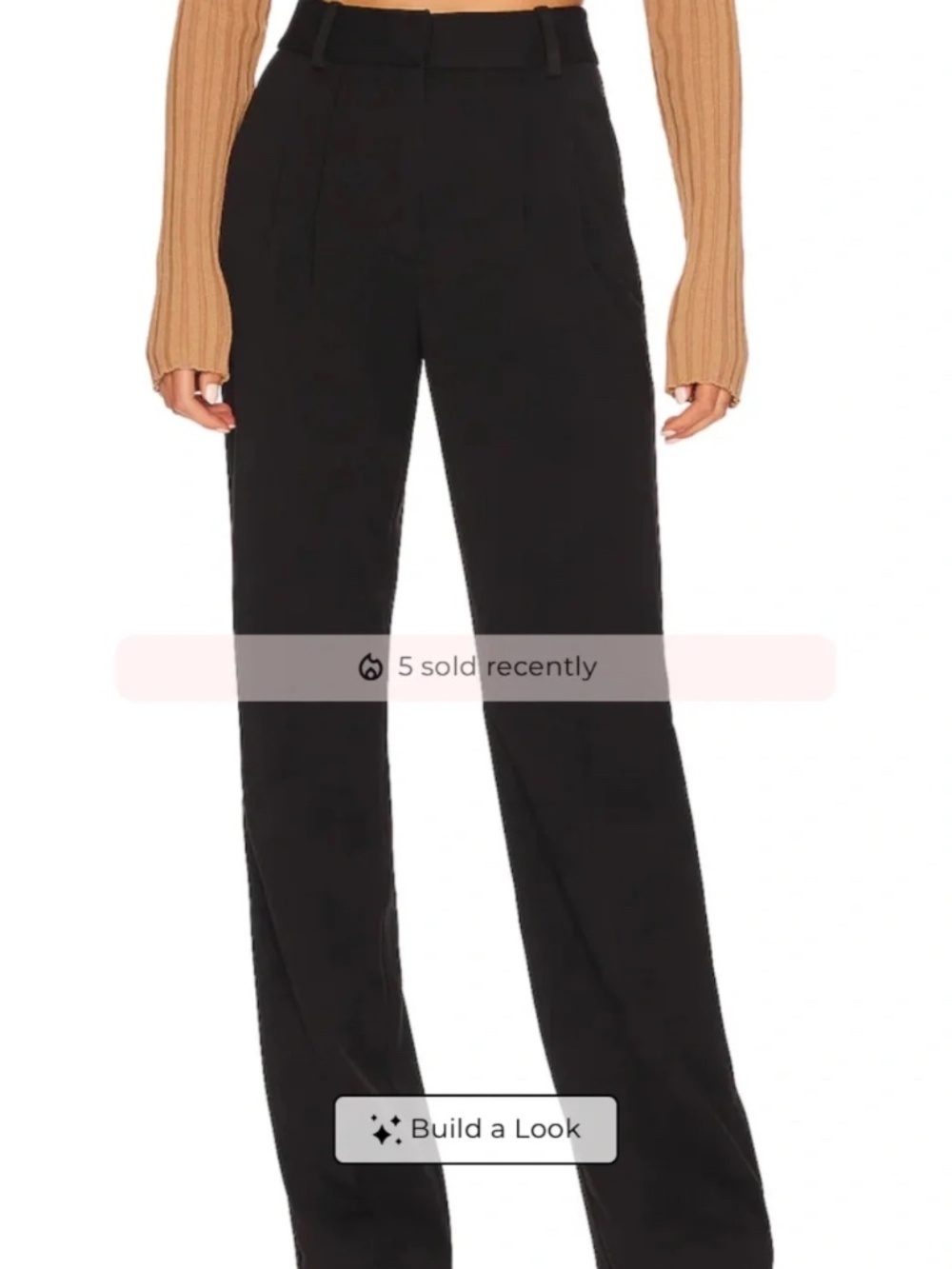 Favorite Daughter High waist wide leg Black trouser size 10